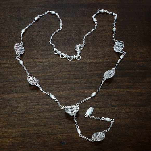Lucky Brand Silver Pearl Necklace - Picture 2 of 2